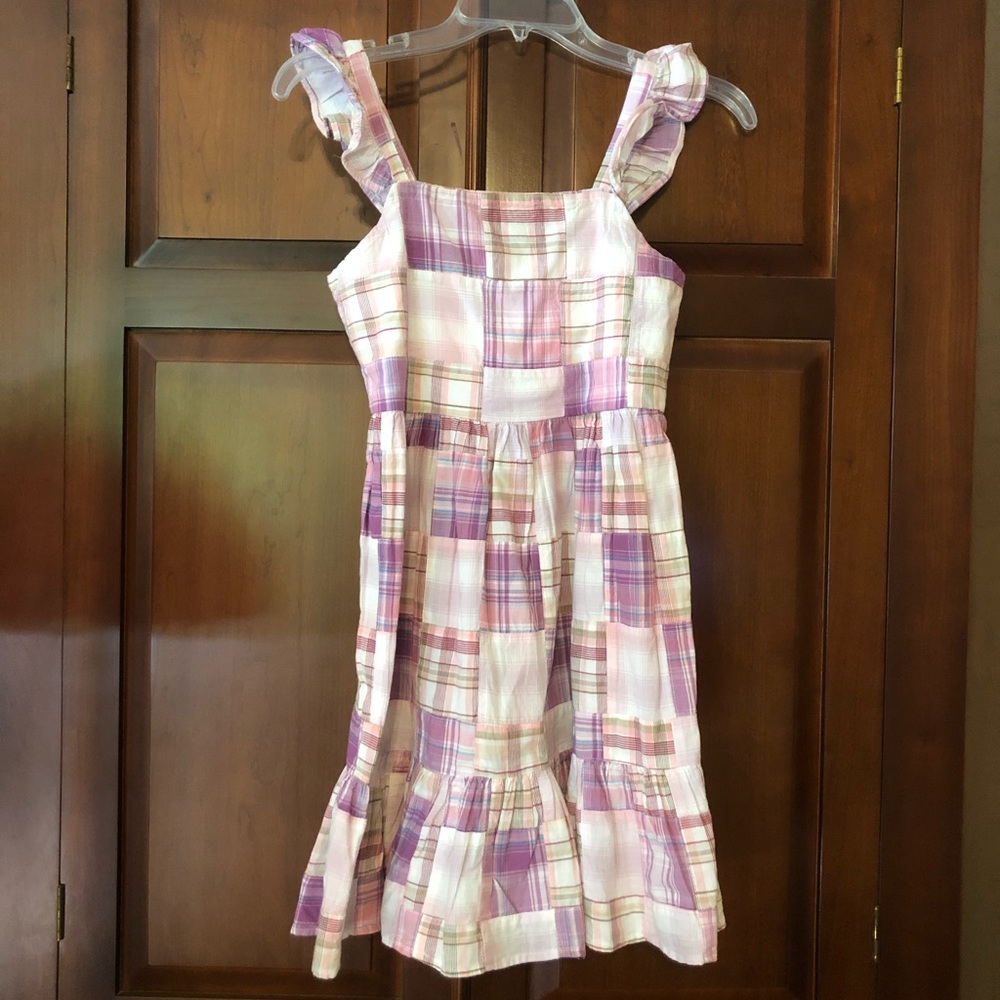 NWT Crewcuts girls 10 Madras plaid dress